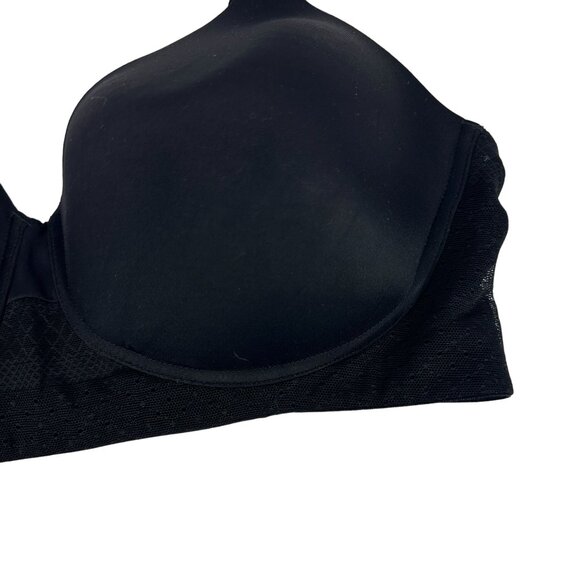 Vanity Fair Womens Breathable Luxe Full Figure Wirefree 71265 Bra Size 38C Black - Picture 4 of 8